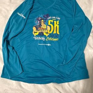 Teal Disney Wine & Dine 5K Long Sleeve Shirt